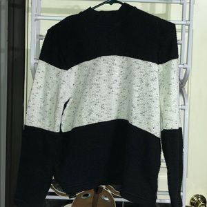 Vans Black and White Knit Sweater